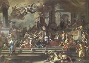 Francesco Solimena Heliodorus Chased from the Temple (mk05) oil on canvas
